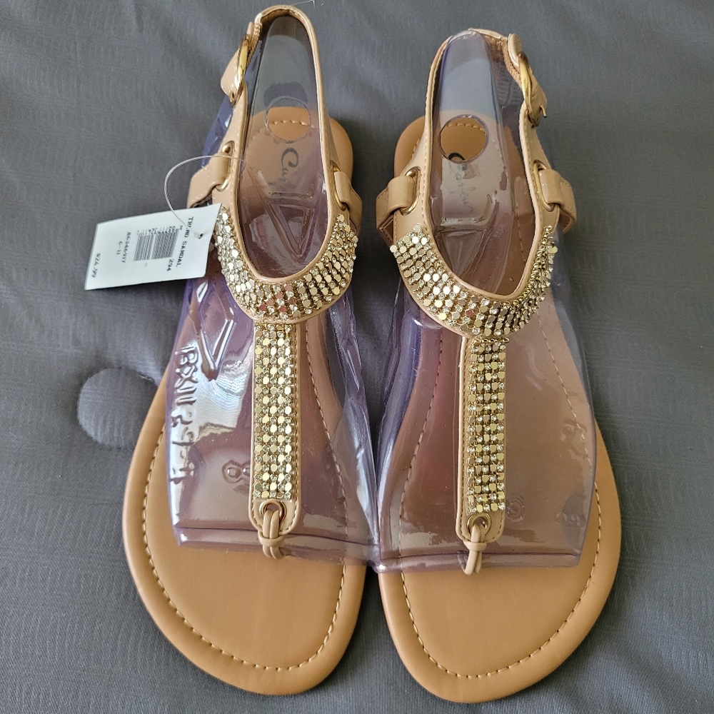 💰 (3 For $15) Curfew Sandals - Hailey, Beige, Sz 8, NWT